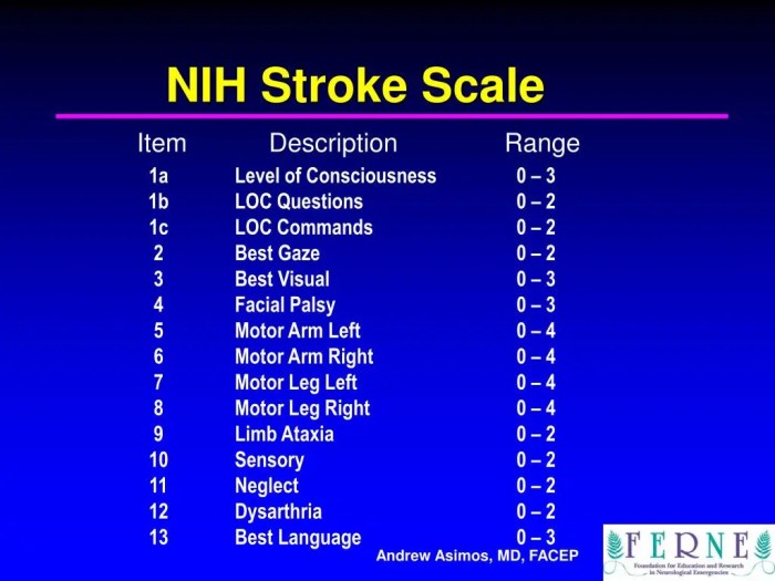 Nihss stroke scale answers group d