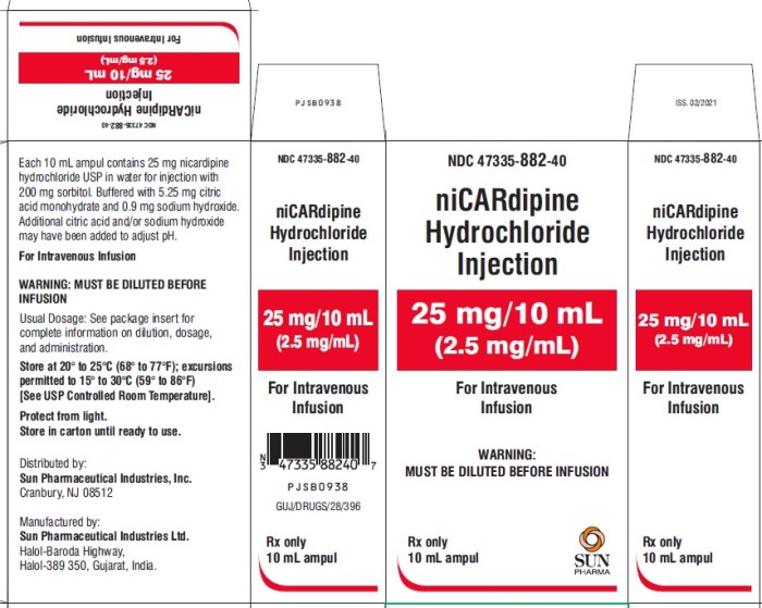 Nicardipine dose mcg kg min