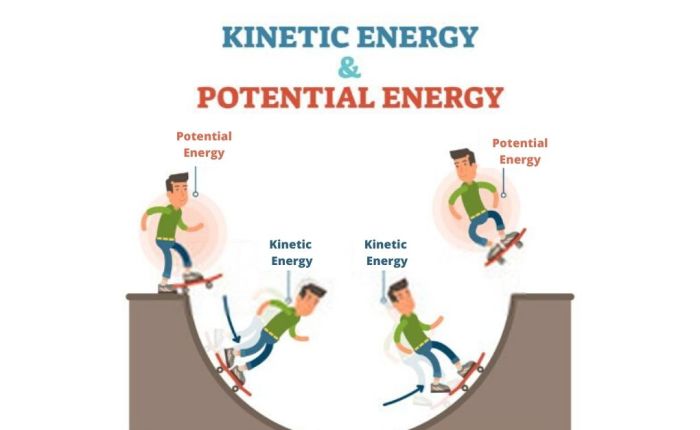 Potential energy vs kinetic energy worksheet